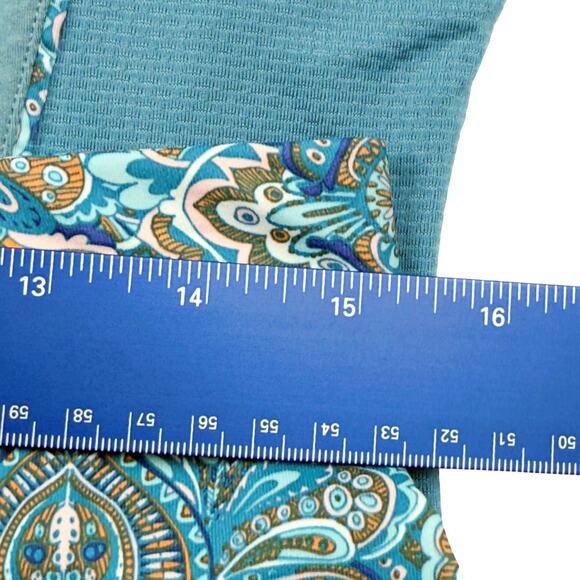 Peter Millar Set Performance Alice Hem Golf Skort 1/4 Zip Shirt Blue Floral - Picture 9 of 11